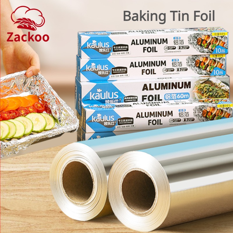Kitchen Baking Sheets - Zackoo 10/20/40M 베이킹 랩용 알루미늄 호일