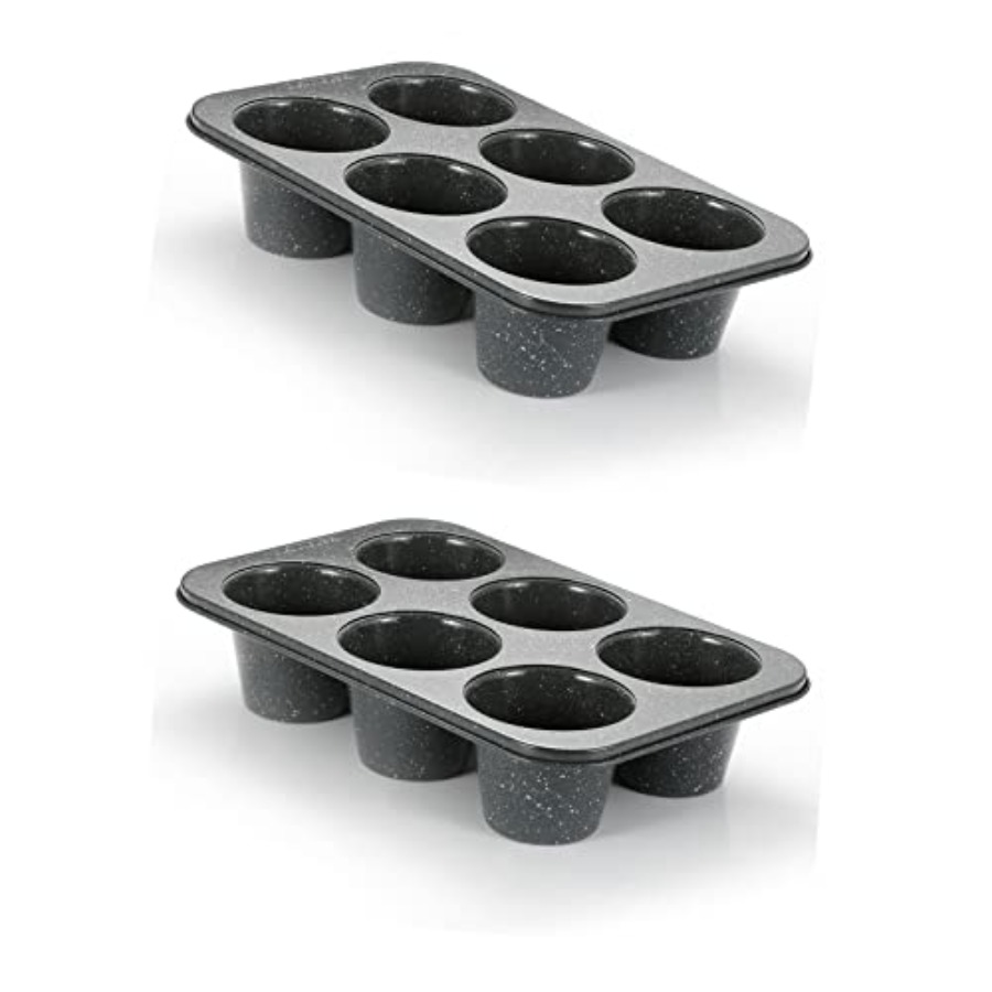Muffin Tin Nonstick - 2개입 딥 점보 머핀 팬 6컵