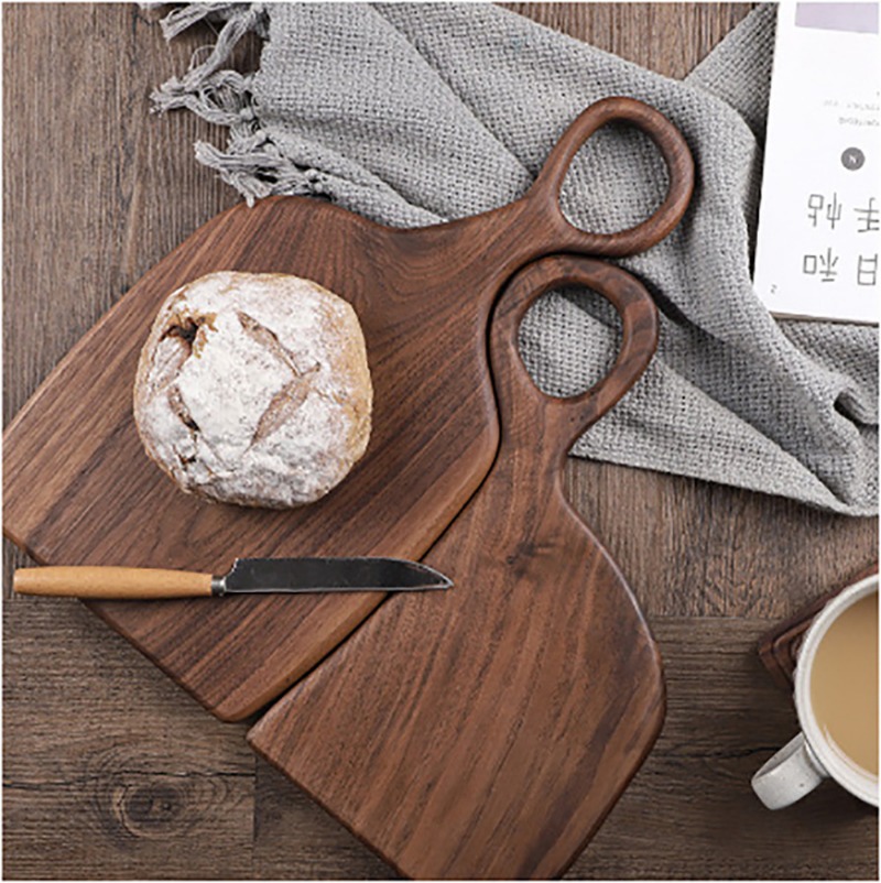 Kitchen For Baking - 검은 호두 단단한 도마 나무 트레이