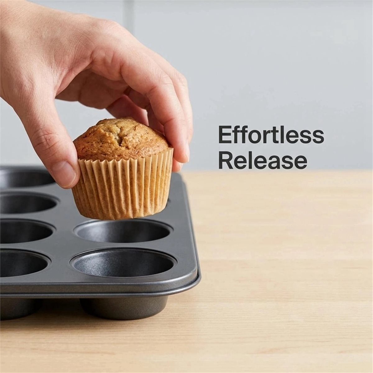 Muffin Tin Nonstick - 미니 머핀 팬(컵케이크 라이너 포함), 24구
