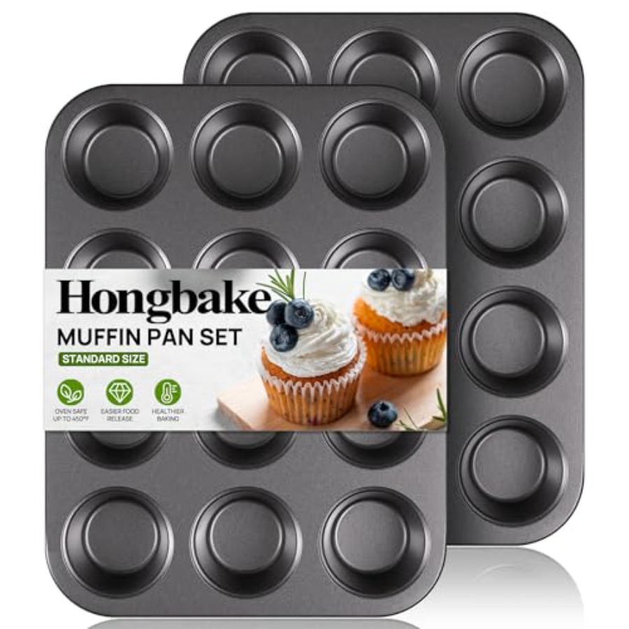 Muffin Tin Nonstick - 베이킹용 머핀 팬, 논스틱 컵케이크 틀