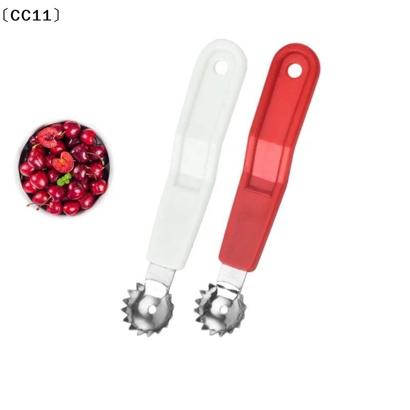 Kitchen Baking Tools - 1/4개 체리 피터 도구 스테인레스 스틸