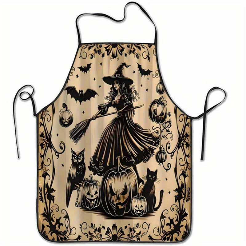 Kitchen Witch Baking - 1개 마녀 빗자루 호박 할로윈 테마