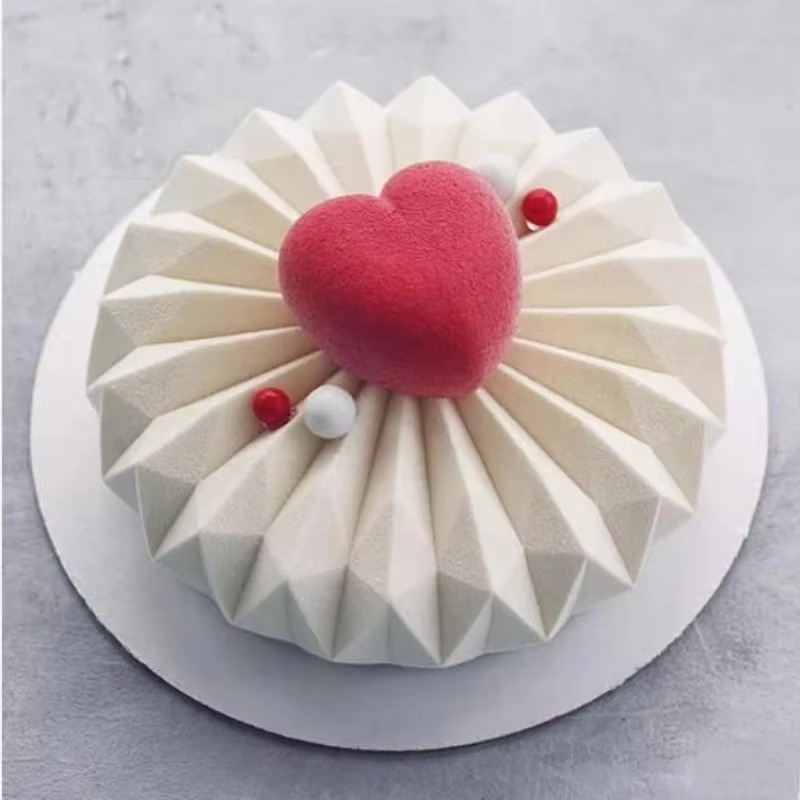 3D 라운드 프랑스어 무스 케이크 실리콘 베이킹 금형  - Kitchen Baker 리뷰 및 가격