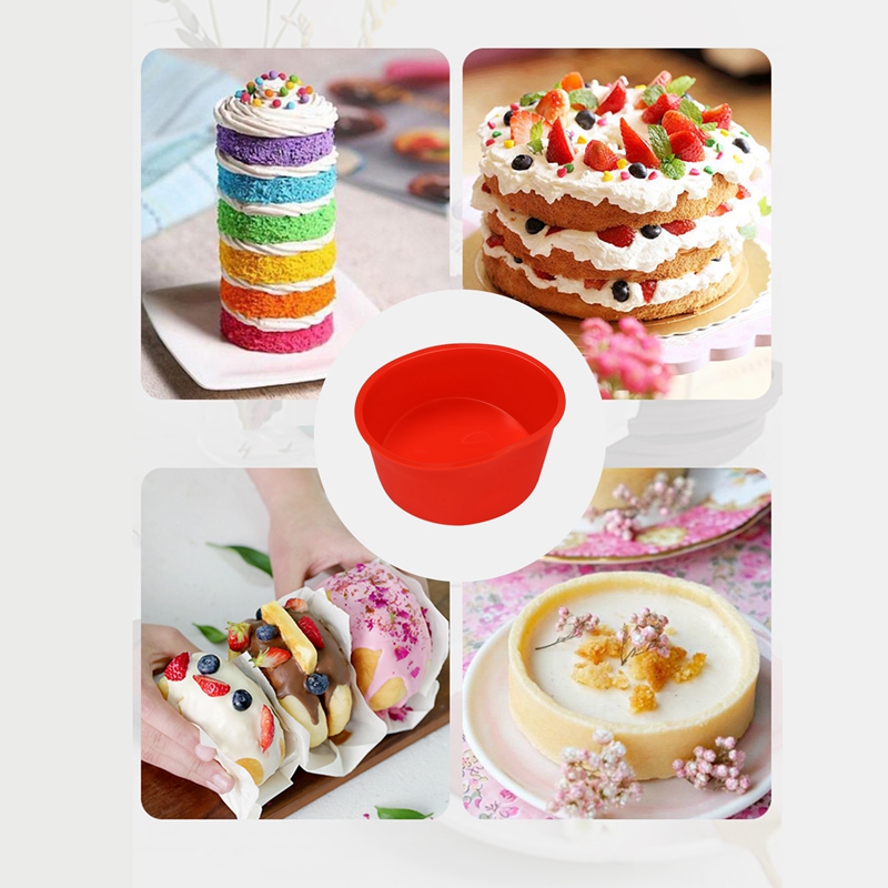 10 조각 실리콘 케이크 금형 발렌타인 데이 라운드 베 - Kitchen For Baking 리뷰 및 가격