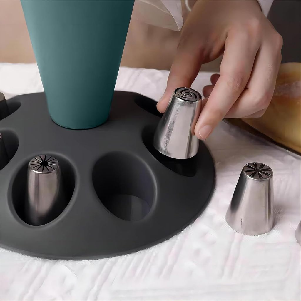 1Pcs 케이크 장식용 파이핑 백(팁 홀더 포함) 홈  - Kitchen Baking Tools 리뷰 및 가격