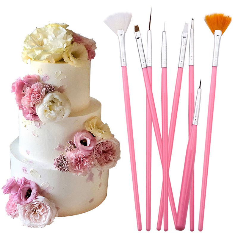 15개/세트 설탕 공예 브러쉬 퐁당 케이크 브러쉬 DI - Kitchen Baking Tools 리뷰 및 가격