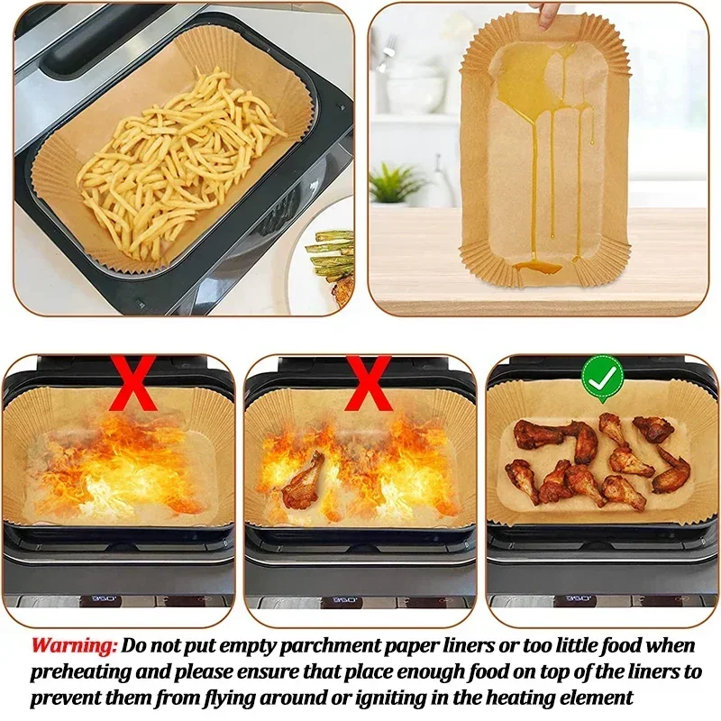 일회용 에어 프라이어 종이 붙지 않는 주방 베이킹 에어 - Kitchen Baking Sheets 리뷰 및 가격