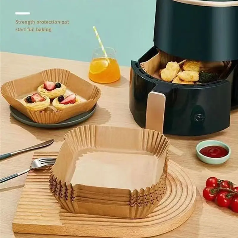 50/100PCS 에어 프라이어 특수 종이 트레이 가정 - Kitchen Baking Sheets 리뷰 및 가격