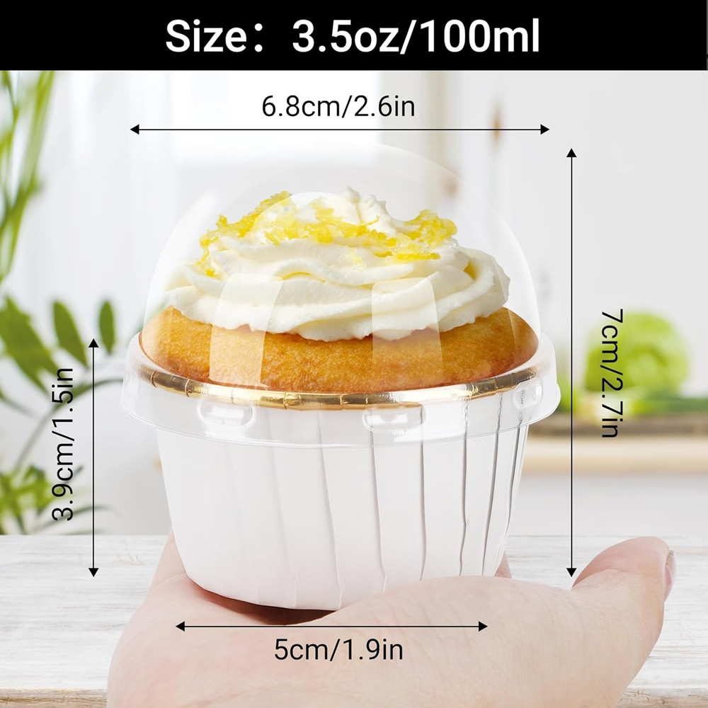 50개 머핀 컵 종이 컵케이크 래퍼 베이킹 컵 케이스  - Kitchen Baking Tools 리뷰 및 가격