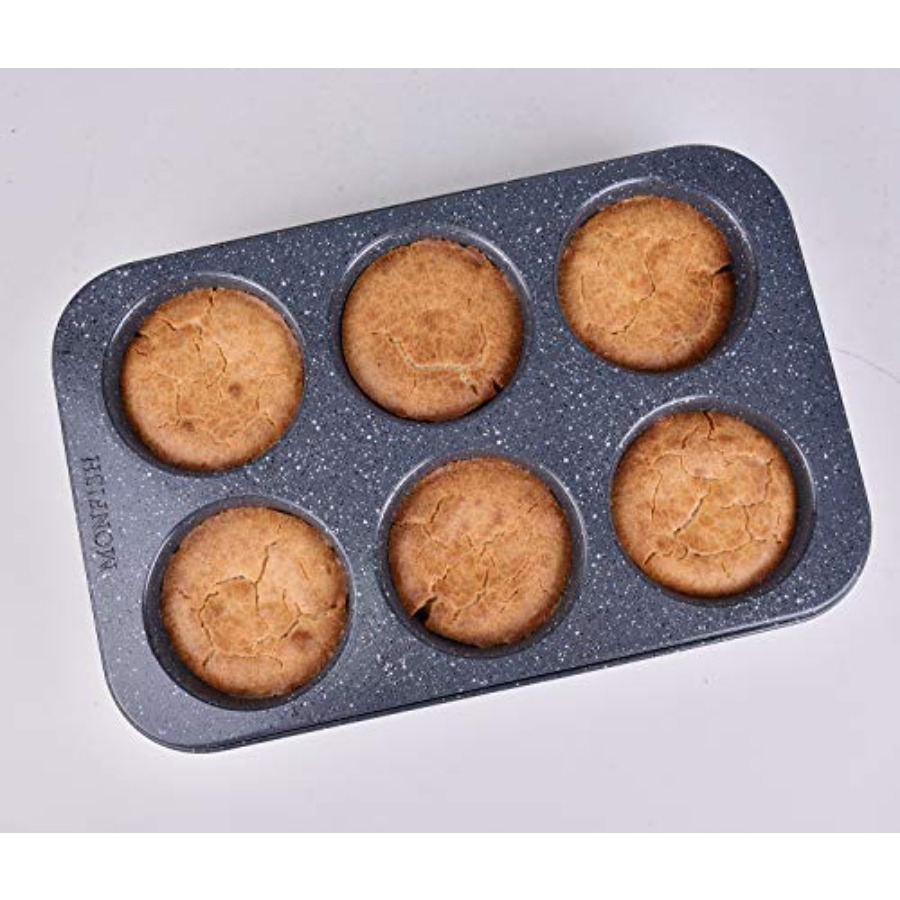 2개입 딥 점보 머핀 팬 6컵 탄소강 블랙 스톤 논스틱 - Muffin Tin Nonstick 리뷰 및 가격