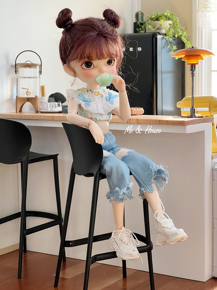미니 바 하이 다이닝 체어 모델 1/6 주방 인형 집  - Kitchen Queen 리뷰 및 가격