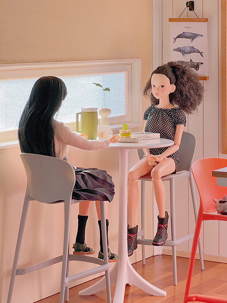 미니 바 하이 다이닝 체어 모델 1/6 주방 인형 집  - Kitchen Queen 리뷰 및 가격