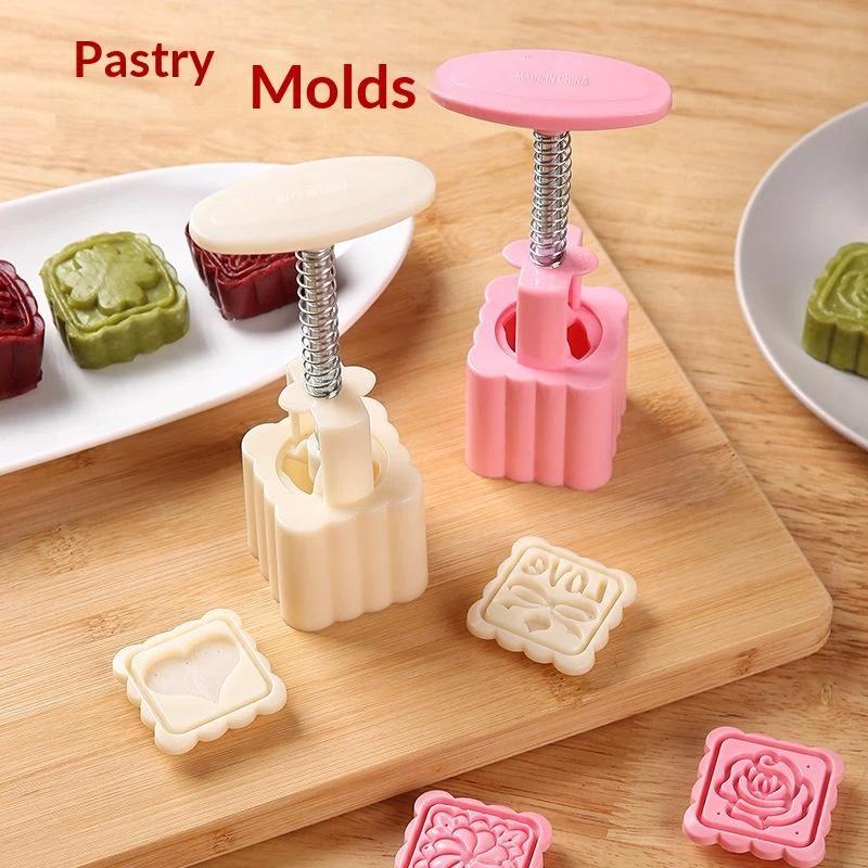 【HG】1세트 DIY 월병 몰드 플라스틱 핸드프레스 페 - Kitchen Baking Torch 리뷰 및 가격