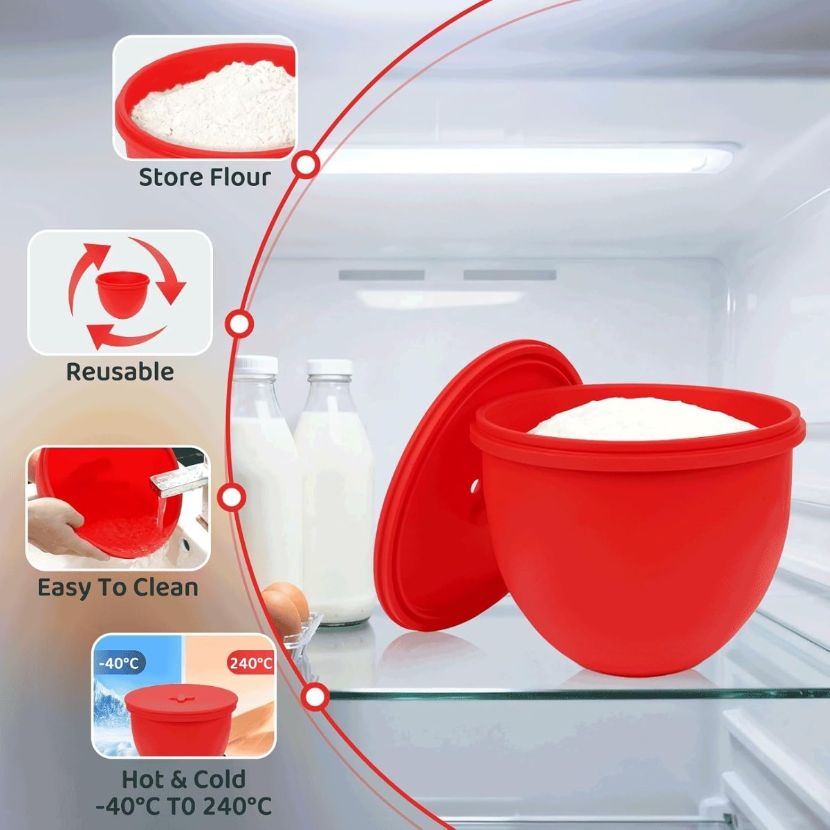 실리콘 믹서 볼 라이너(뚜껑 포함) 스탠드 믹서용 삽입 - Kitchen Aid Baking Lid 리뷰 및 가격