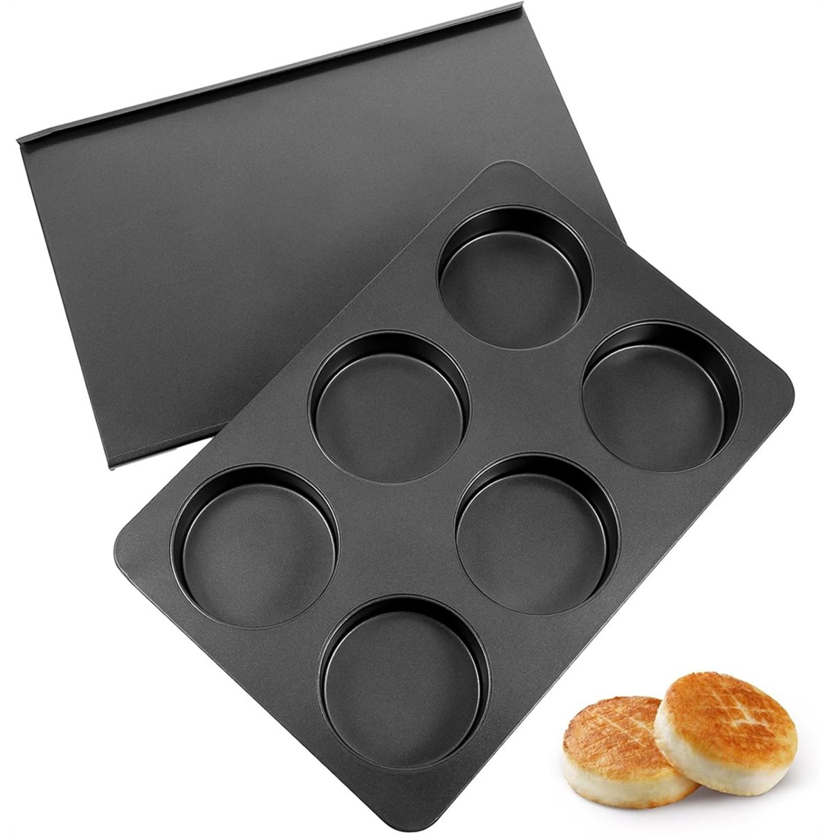 A67T NEW 6컵 스트레이트 사이드 점보 잉글리시  - Muffin Tin Nonstick 리뷰 및 가격