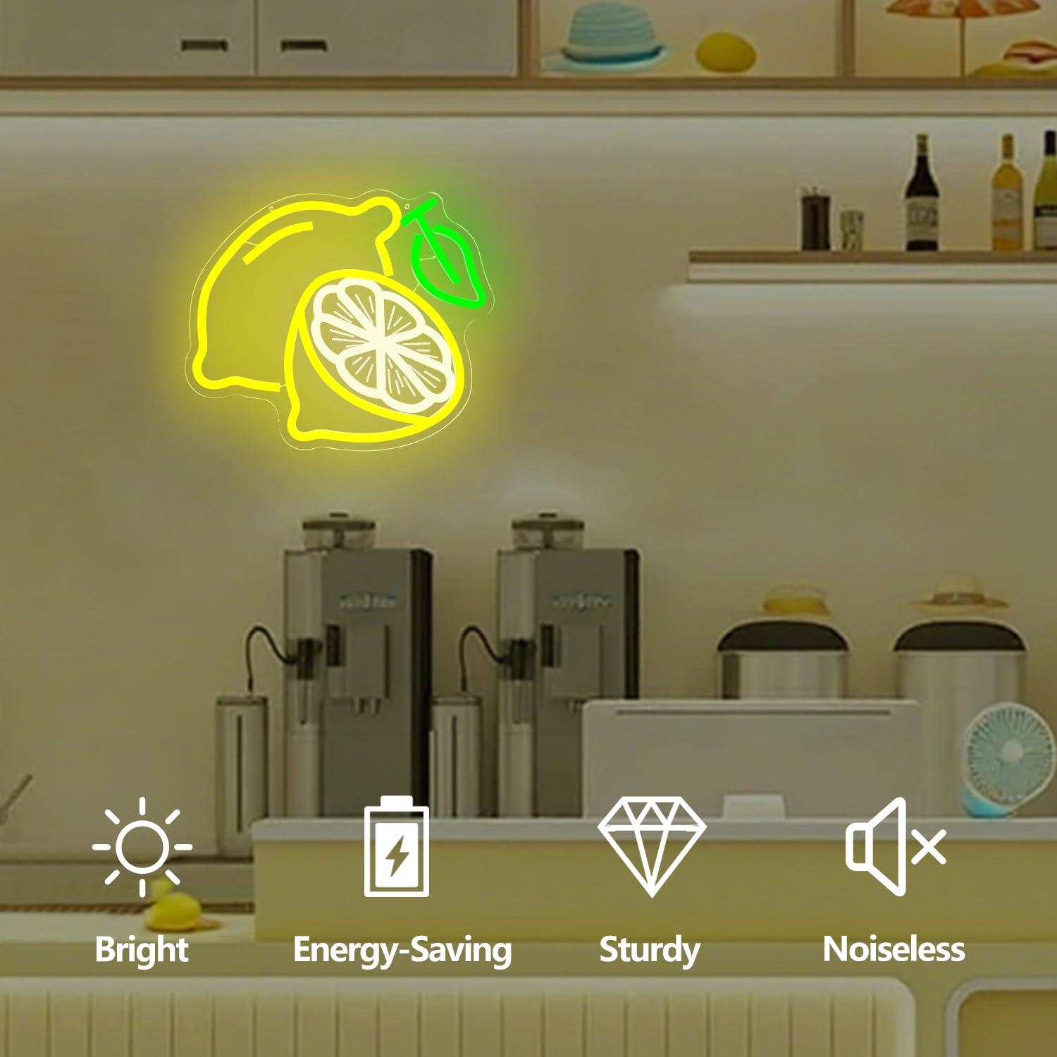 레몬 네온사인 디머블 LED 조명 사인, 가정용 주방  - Kitchen Up 리뷰 및 가격