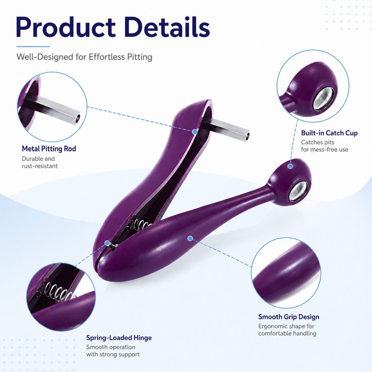 체리 씨 제거기 휴대용 체리 피터 도구 및 올리브 피터 - Kitchen Baking Tools 리뷰 및 가격