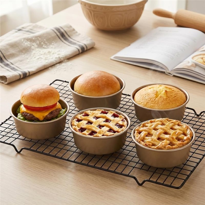 ABLN-미니 파이 팬 8팩, 4인치 재사용 가능한 논 - Muffin Tin Nonstick 리뷰 및 가격