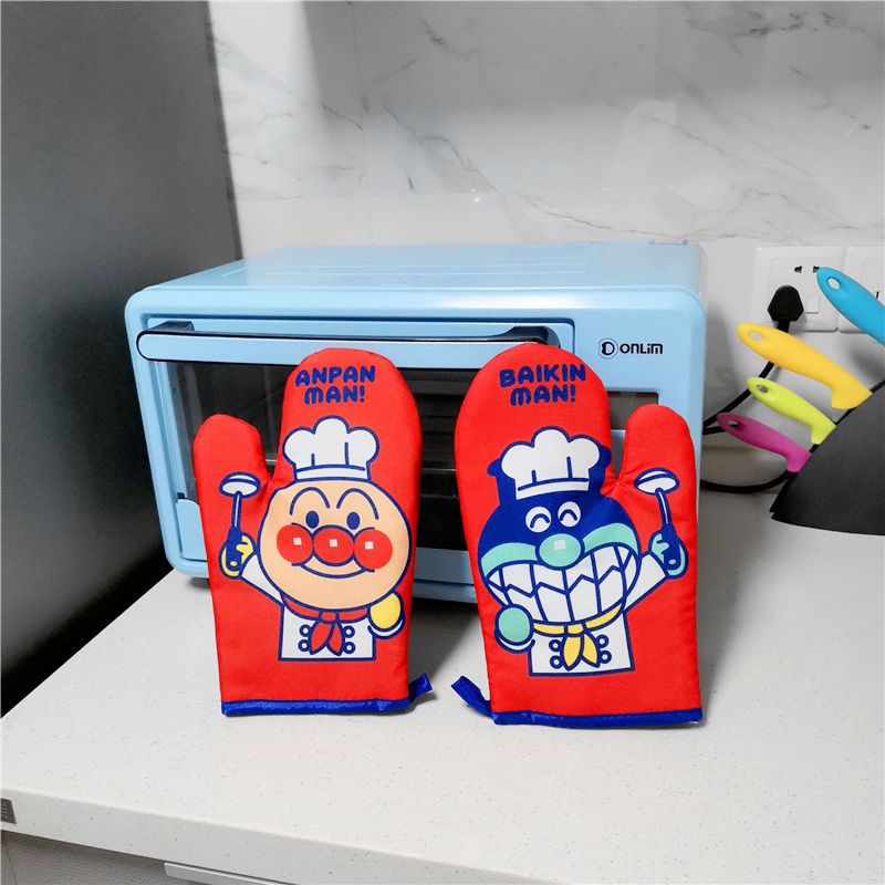 2pcs Anpanman 전자레인지 절연 장갑 가정용  - Kitchen For Baking 리뷰 및 가격