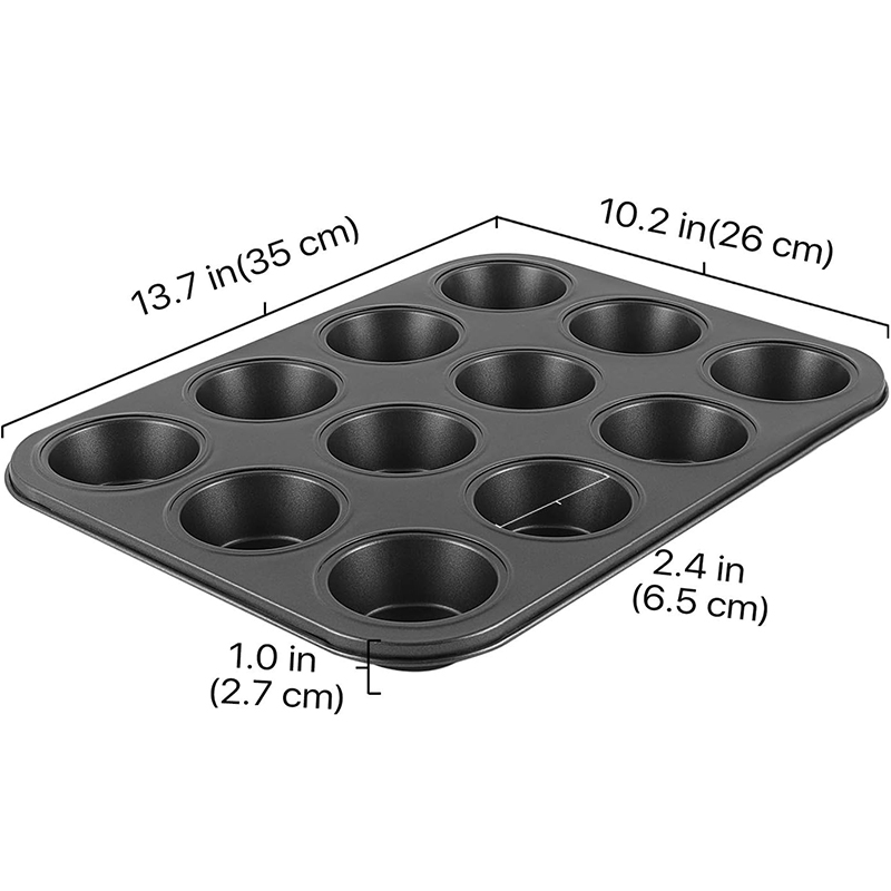 LMETJMA 머핀 트레이 컵케익 베이킹 팬 12 컵  - Muffin Tin Nonstick 리뷰 및 가격