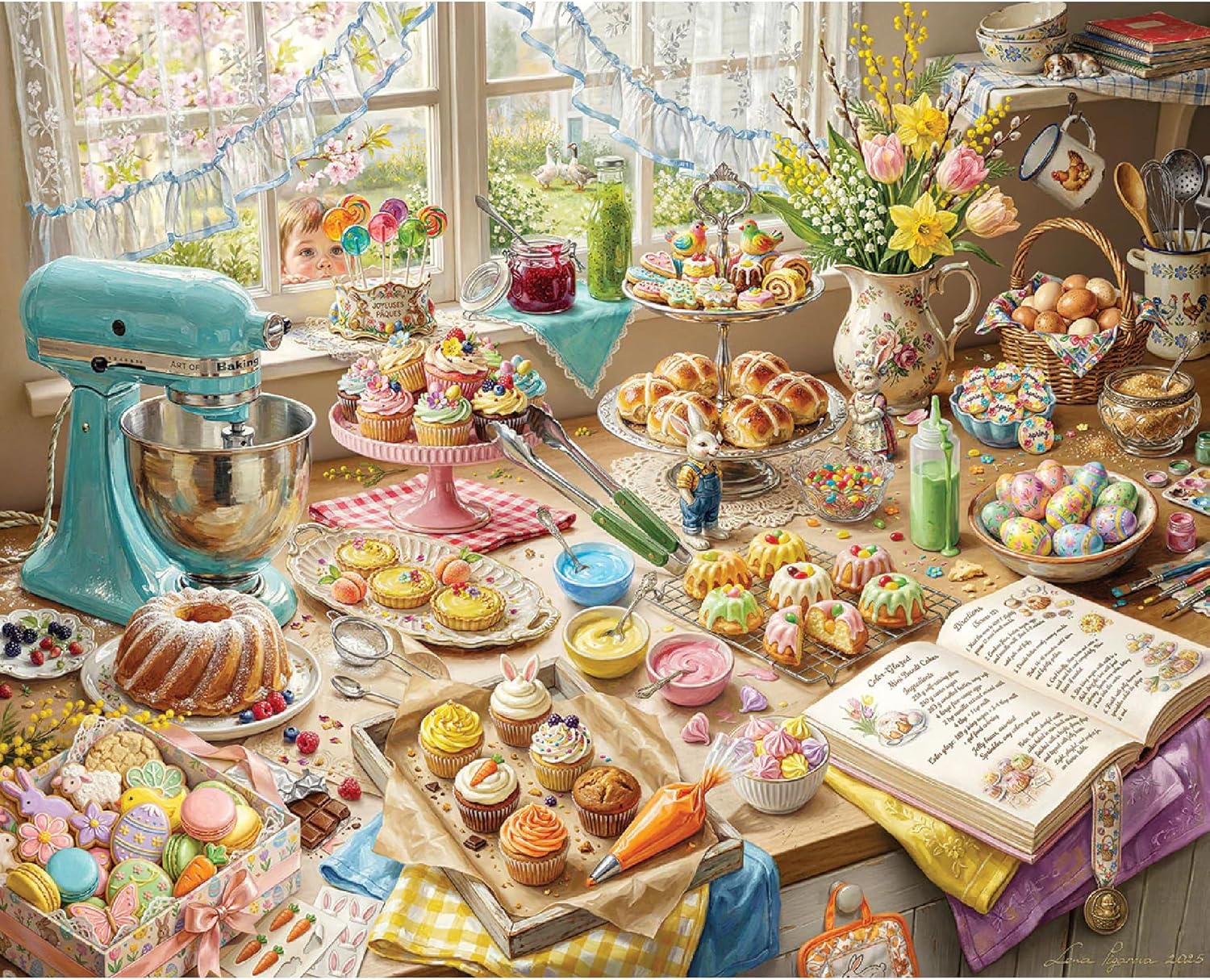 1000피스 성인용 직소 퍼즐, 봄 주방 베이킹 퍼즐, - Kitchen Baking Game 리뷰 및 가격