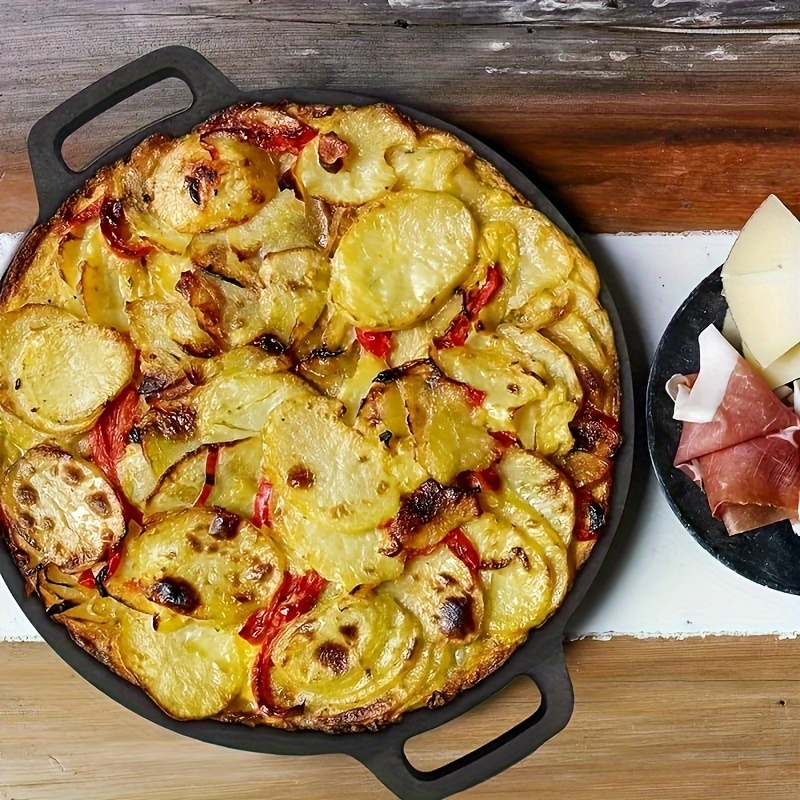 1pcs 주철 야외 그릴 팬 캠핑 및 홈 바베큐 요리  - Kitchen Baking Sheets 리뷰 및 가격