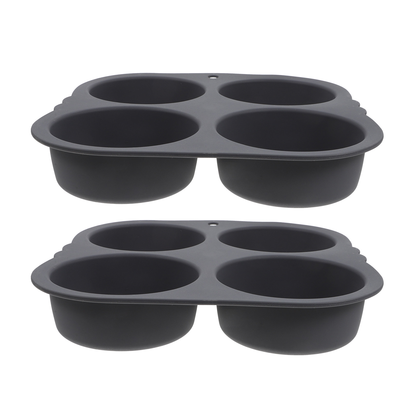 2Pcs 4-캐비티 실리콘 햄버거 빵 몰드 가족 모임을 - Kitchen Baking Pans 리뷰 및 가격
